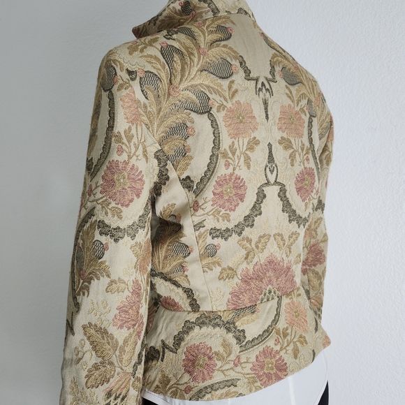 Emmanuel Ungaro Dior Reminiscent Luxury Brocade Peplum Suit Yves $t Lauren - Picture 8 of 16